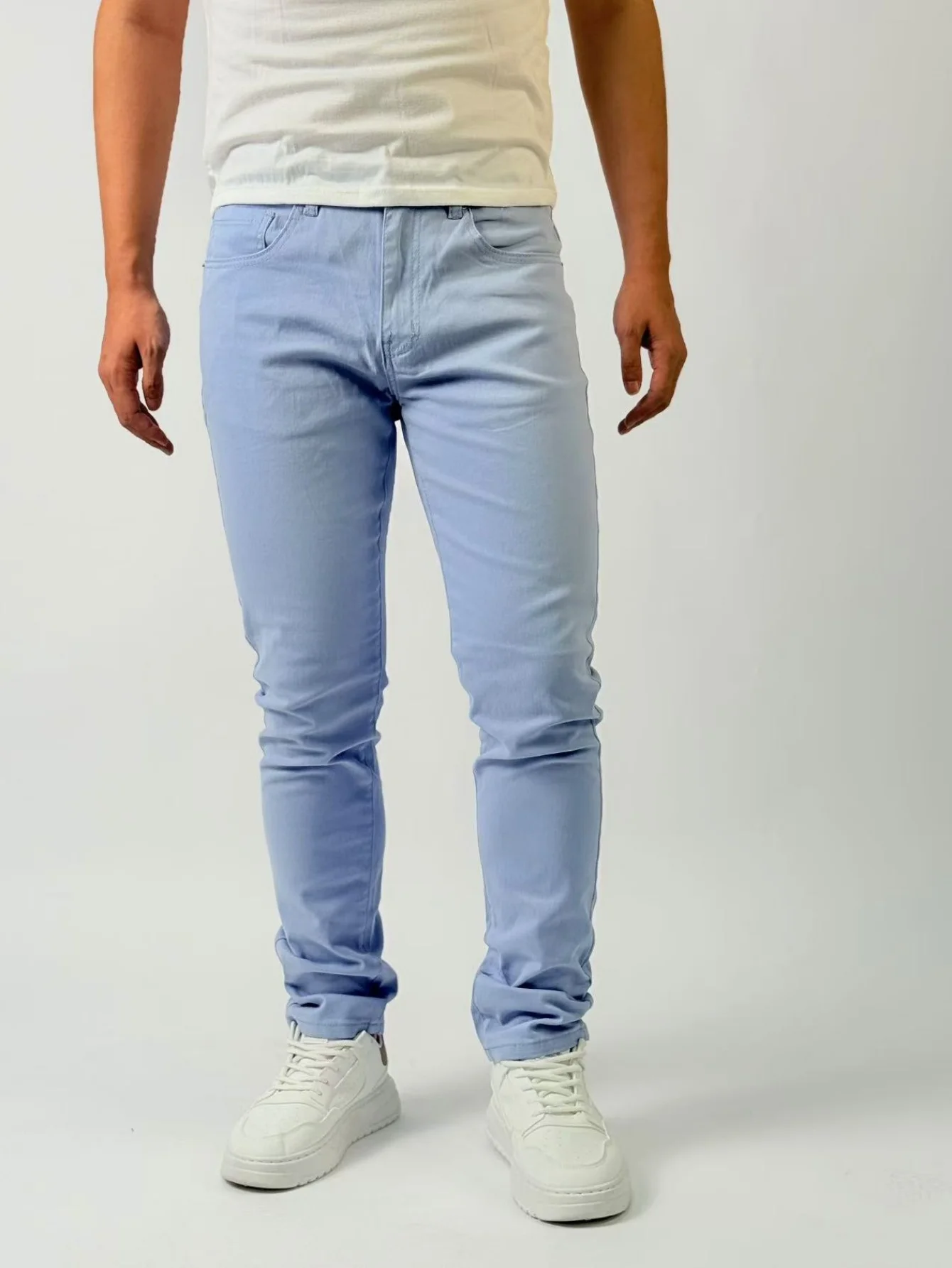 

KING JEANS Мужские однотонные брюки прямого кроя с тенденциями обеих уличных вечеринок и классическими универсальными модными стилями