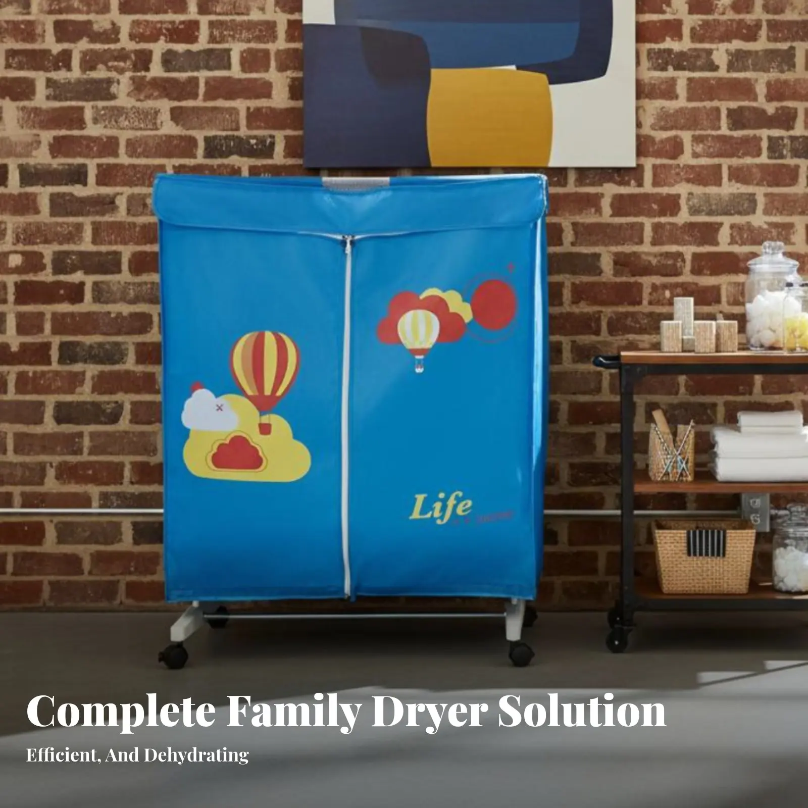 

Foldable Clothes Dryer With Timer Electric Drying Rack Heated Clothes Rack Large Capacity Electric Drying Wardrobe for Students