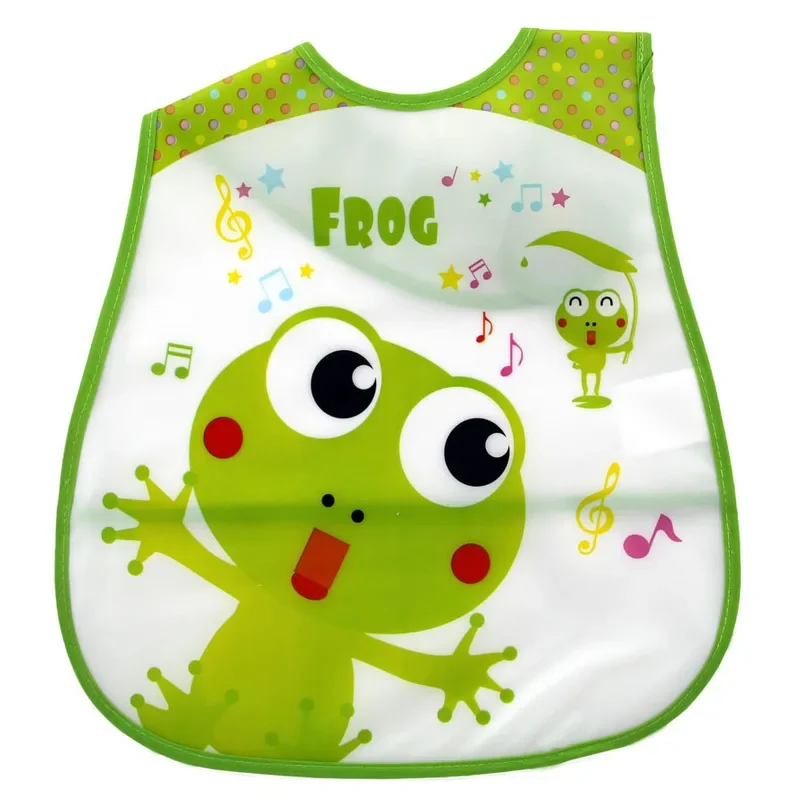 Baby Bandana Bibs Waterproof EVA Material Cartoon Infant Burp Cloth Toddler Neck Scarf Apron for Baby Dinner Saliva Towel Apron