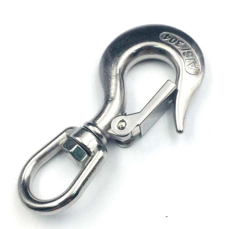 Stainless Steel Swivel Shackle Release Boat Anchor Chain Eye Shackle Swivel Snap Hook For Marine Architectural Durable 1500Kg