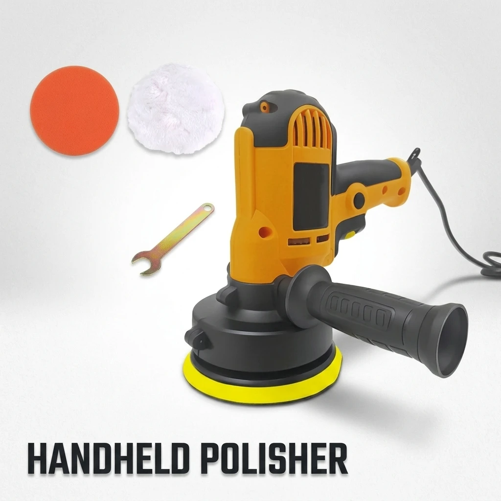 Portable Electric Car Waxing and Polishing Machine With Sponge Disc,Wool Ball, Car Body Maintenance Grinding and Polishing Tools