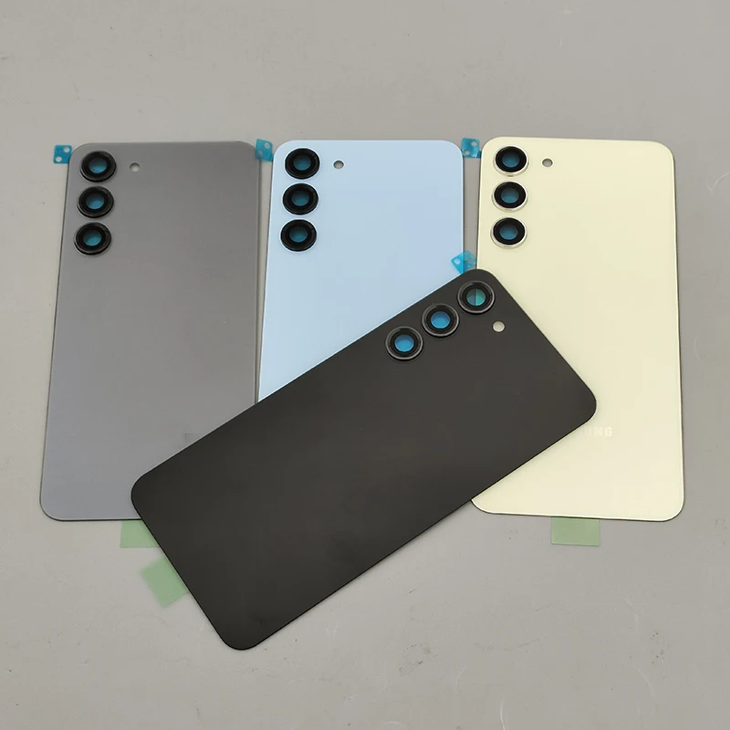 For Samsung Galaxy S23 Plus/S23/S23+ Battery Cover Rear Door Housing Panel Repair Parts & Camera Lens Frame
