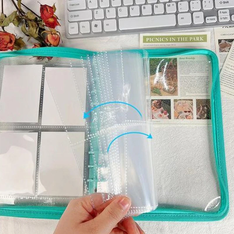 10pcs/Pack A5 Transparent Photo Album Binder Refill Inner Sleeves for Cards Photocard Game Card A5 Album Binder