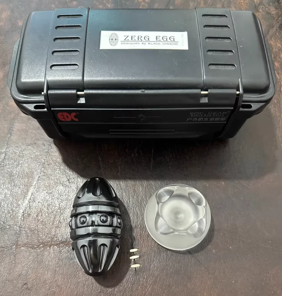 Juguete de descompresión usado EDC B.M, aleación de circonio, huevos insectos, spinner