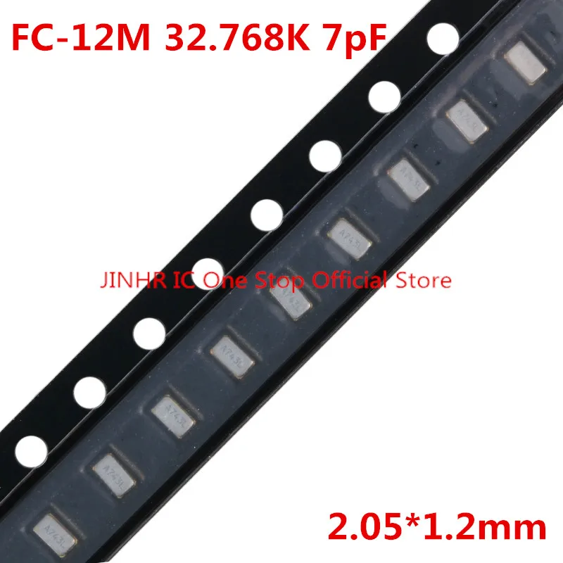 New 10PCS FC-12M 32.768K 7pF, 2.05*1.2mm, SMD2012-2P, X1A000061000200, Passive surface mount crystal oscillatorX1A000061000600