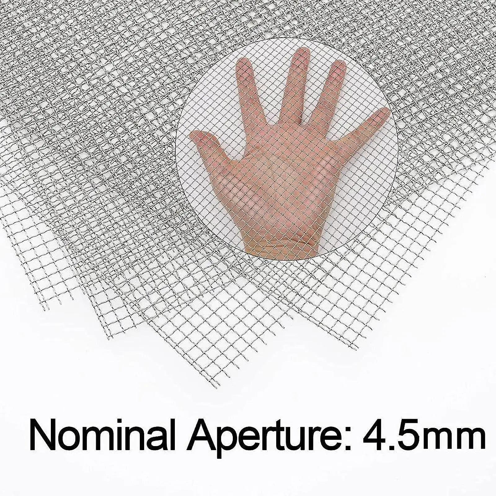 4 Pieces Stainless Steel Mesh Screen Accessories Practical Sturdy Wire Mesh Sheets for Window Screen Garden Farm Cage Air Vents