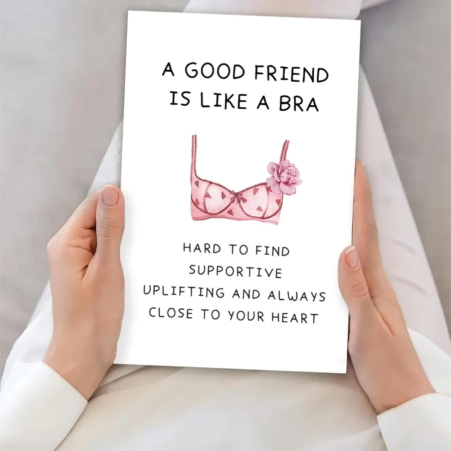 بطاقات هدايا عيد ميلاد مضحكة لأفضل صديق للنساء، بطاقة تعريف Bestie، هدية عيد ميلاد سعيد لسيارة الصداقة الرائعة BBF Sister #5