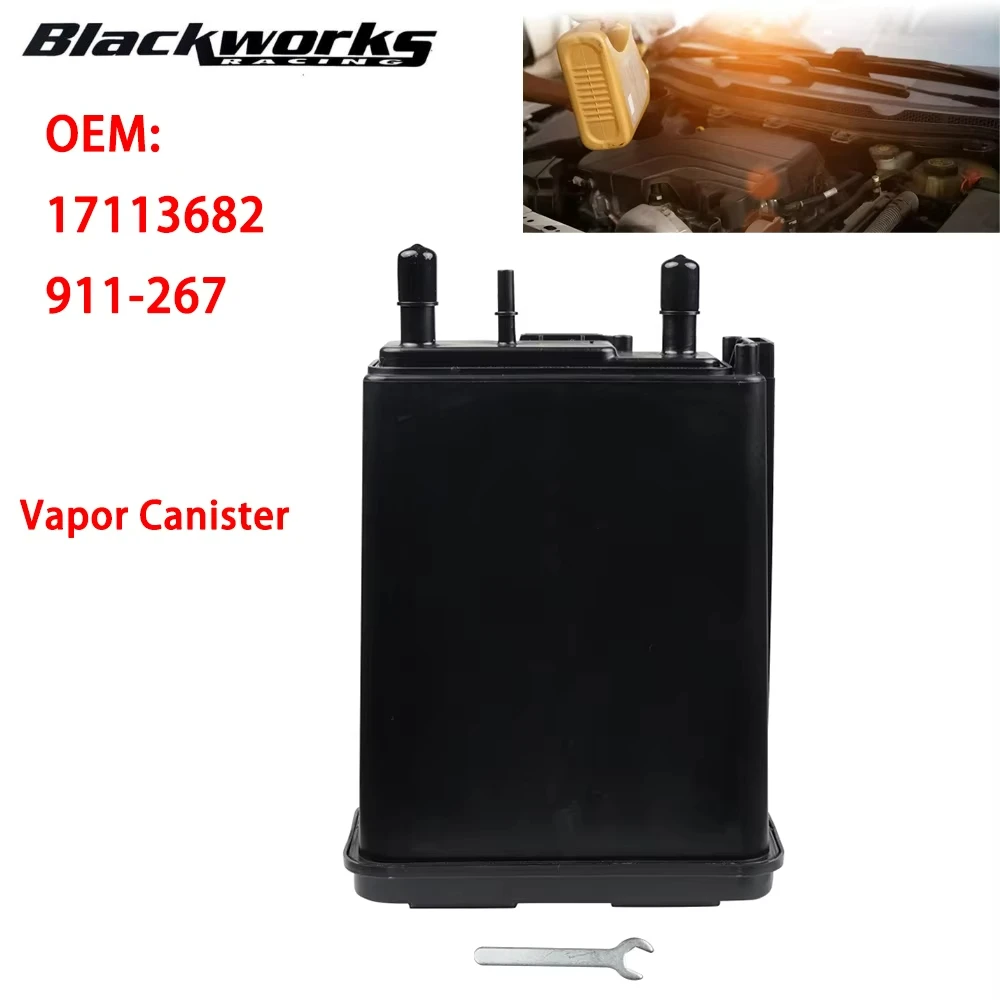 

Vapor Canister Replacement For Buick Chevy GMC Isuzu Oldsmobile Pontiac VV-1012A 17113682 911-267 Black