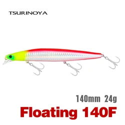 TSURINOYA 140F Ultra-long Casting Floating Minnow STINGER 140mm 24g Artificial Large Hard Bait Weight Sea Fishing Lure