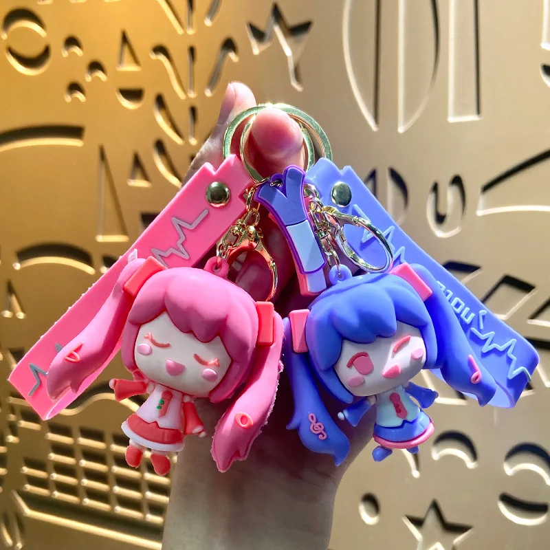 New Hatsune Miku Cartoon Secondary Cute Creative Doll Keychain Gift Anime Peripheral High Color Value Backpack Pendant Wholesale view 2