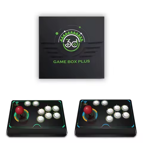 V6 Retro Game Box 2.4G Wireless Game TV Box PS1 Family 4K HD Portable Video Game Console Support Multiplayer 10000 Game