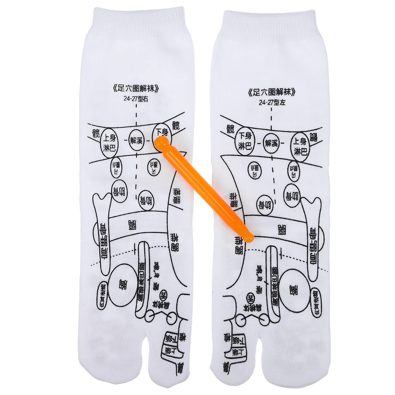 1-par-de-meias-de-reflexologia-acupuntural-respiraveis-e-elasticas-com-graficos-impressos-claros-para-cuidados-com-os-pes-e-alivio-da-fadiga