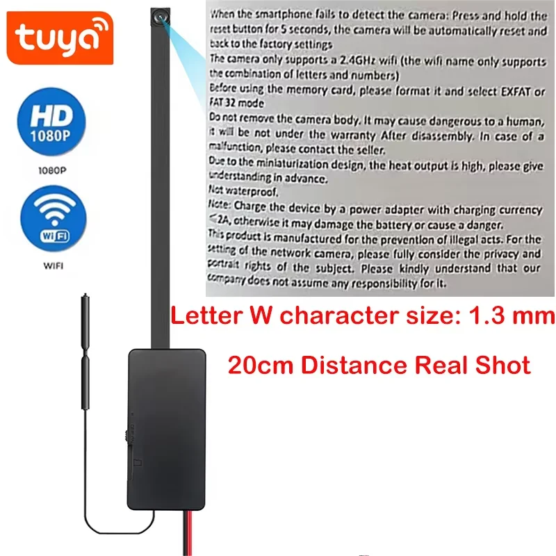Caméra sans fil haute définition 1080P – Caméra intelligente Tuya. Affichage de texte clair, fonctionnalités de sécurité, capacités de visualisation à distance.