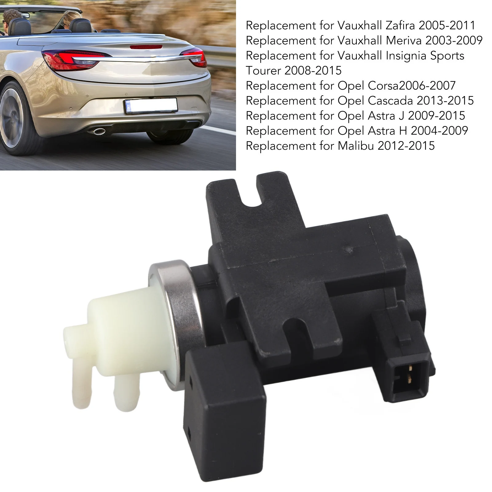 55558101 55563534 55573362 Turbo Boost Control Solenoid Valve 55573362 Replacement for Astra Meriva Zafira 5851600