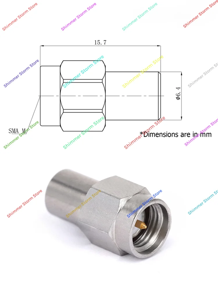 SMA Male Load 18GHz/2W/50 Ohms SMA-J-03E RF Coaxial Matching Load