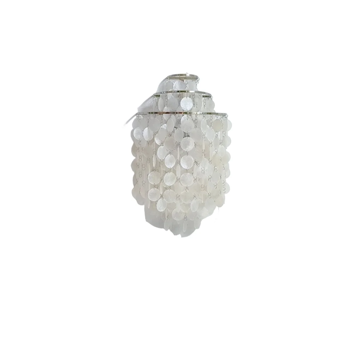 

French retro living room shell wall lamp corridor aisle bedroom bedside wind chimes ambient light