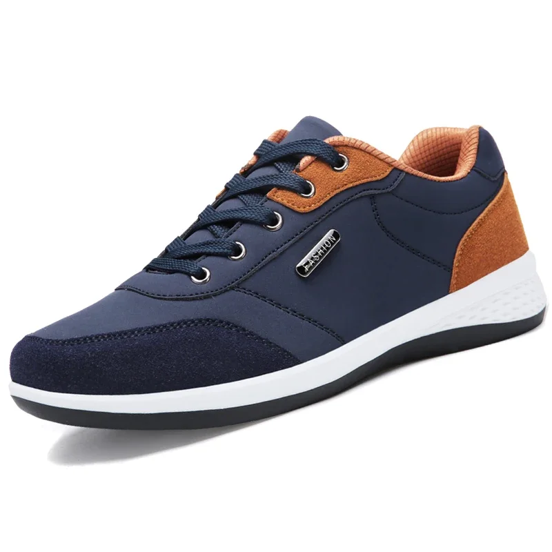 Leather Men Shoes Sneakers Trend Casual Shoe Comfortable Breathable Leisure Male Sneakers Non-slip Footwear Men Sports Shoes