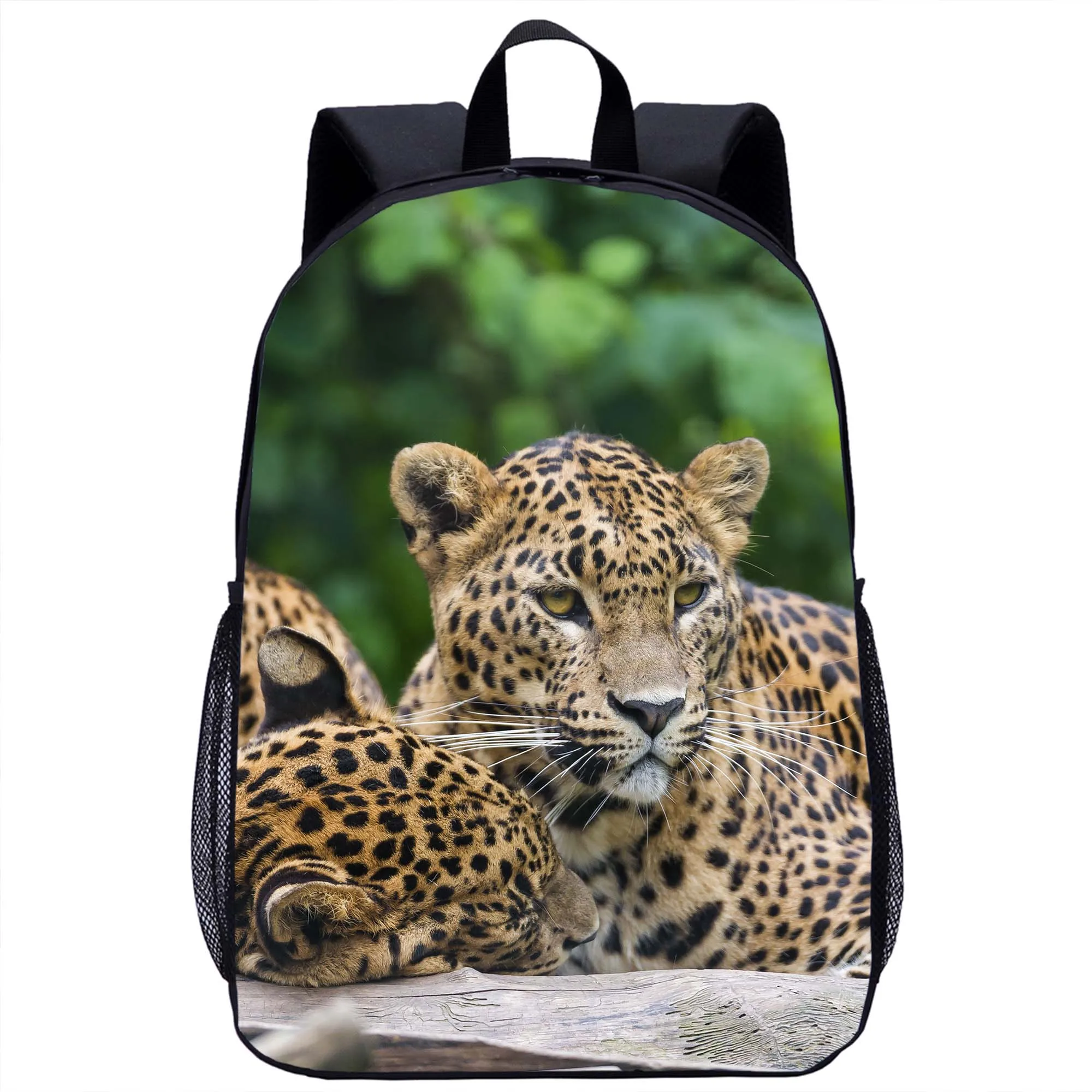 Cheetah Backpack Children's School Backpack Kids Cool Animal 3D Print Travel Laptop Bag 16 Inch School Season Gift for Boy Girl