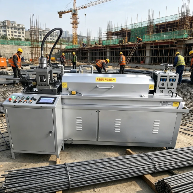PLC Control Full Automatic Rebar Straightening Cutting Machine Heavy Duty For Large Construction Sites