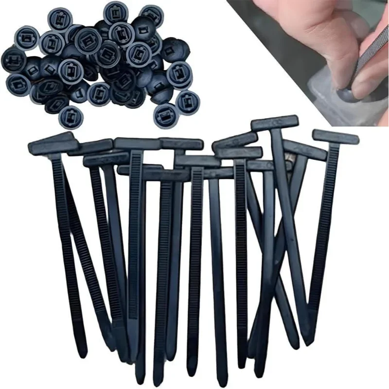 Nylon Universal Cable Tie Buckle Cable Ties Heavy Duty Self-locking Zip Tie Holder Zippers Automatic Fixation Daily Automotive