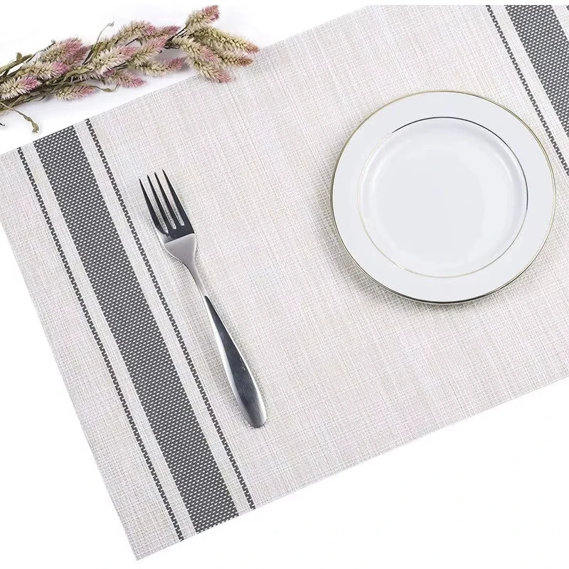 4pcs Coaster Antibacterial Anti-mildew Placemats Non-slip Western Food Mat Insulation Table Mat Kitchen Dining Mat Decorations