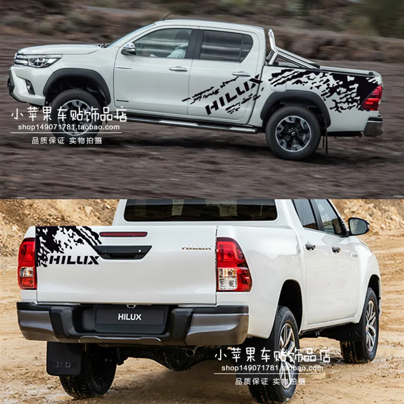 

Новые аксессуары для автомобильных наклеек для кузова Toyota Hilux, индивидуальное украшение для внедорожника, автомобильная пленка