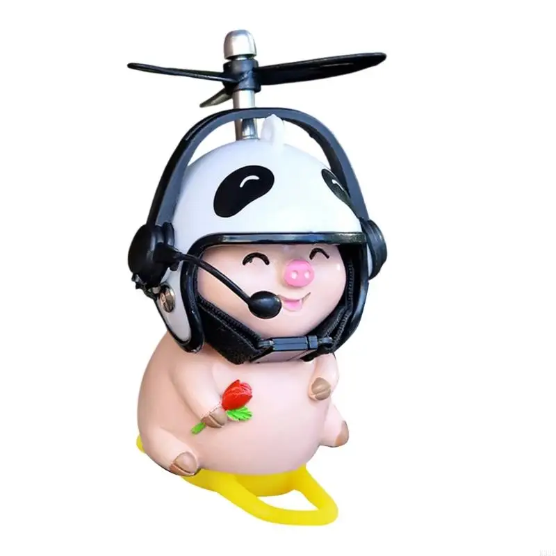 

2025 New Vehicle Ornament Rotation Plastic Pig Designs Pig Pendant for Bike Motorcycles
