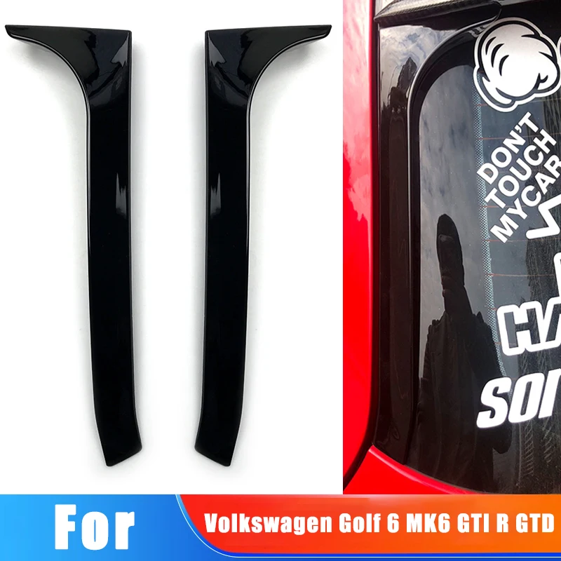 

For Volkswagen Golf 6 MK6 GTI R GTD 2009-2012 Car Window Trim Lip Spoiler Side Wing Spoiler Car Sticker Modification Accessories