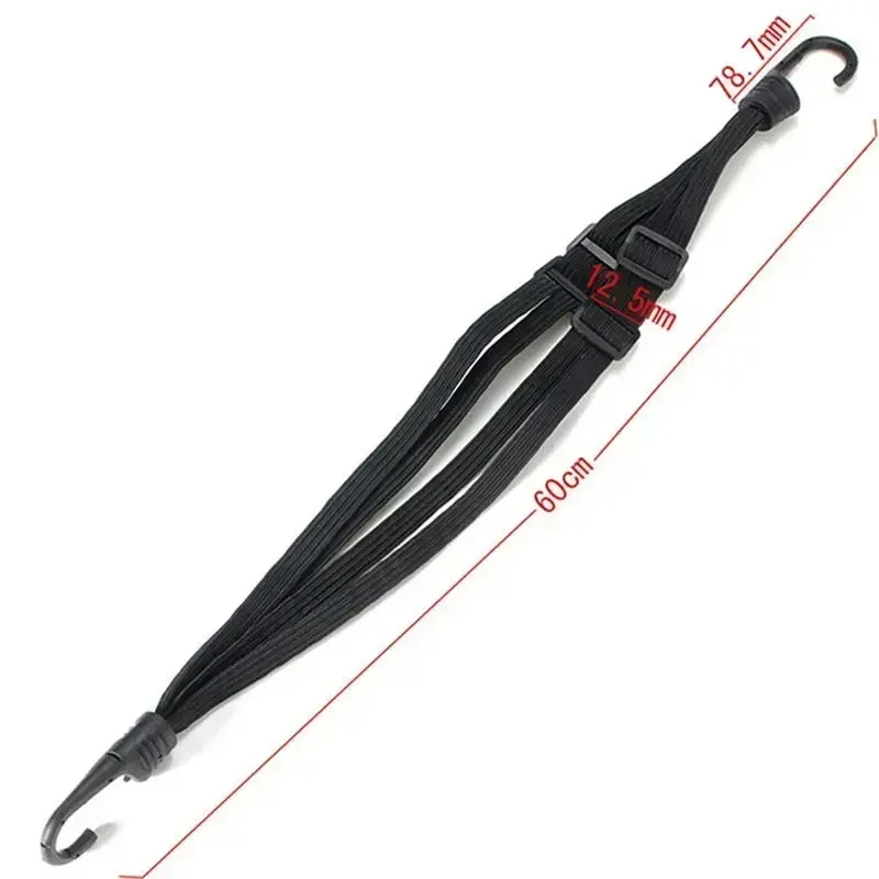 24"/60cm and 35.4"/90cm Motorcycle Helmet Luggage Rope Bungee Cord Bandage Luggage Helmet Retractable Elastic Strap with 2 Hooks view 5