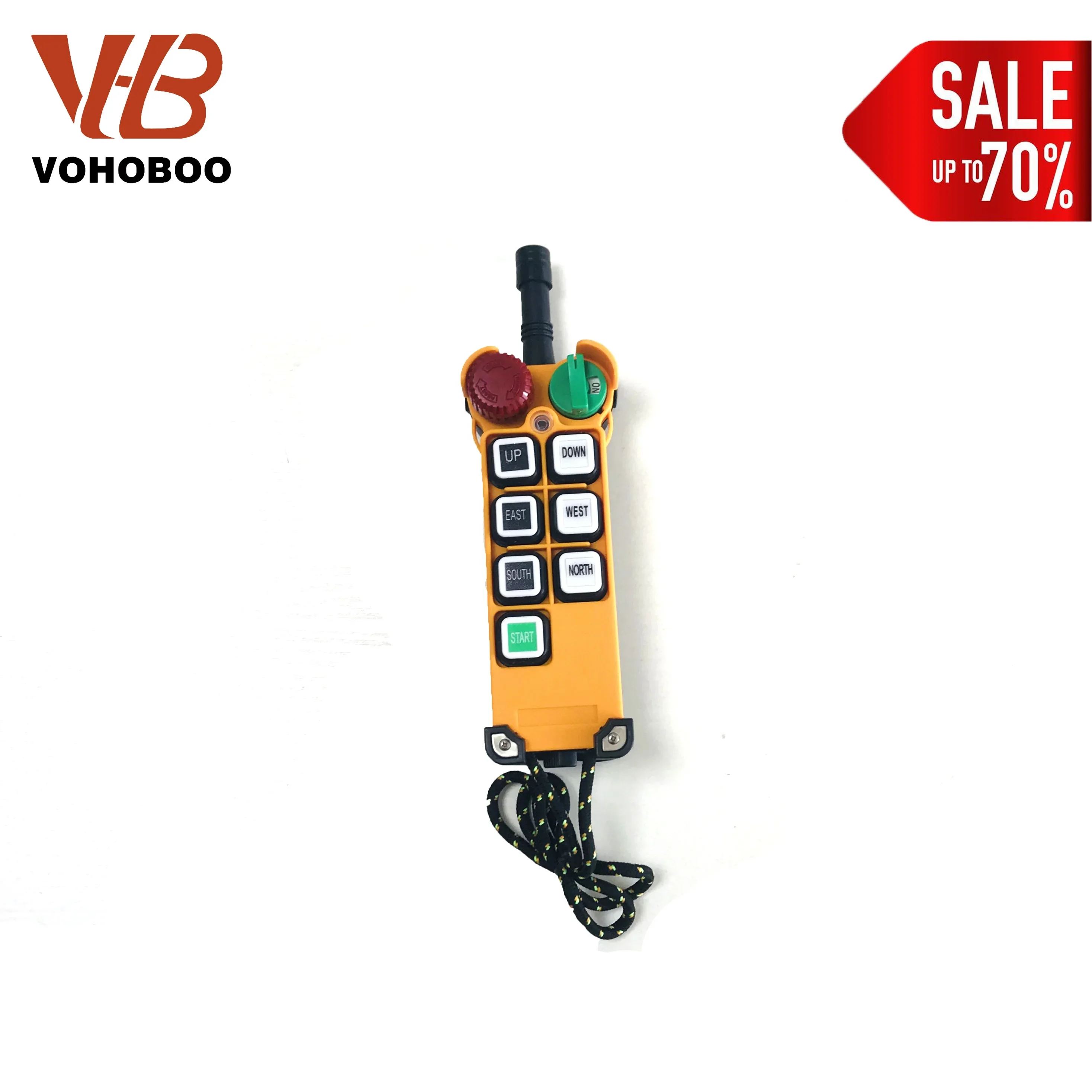 Telecontrol Lifting 6 Double Speed Wireless Industrial Crane Radio Remote Control F24-6D
