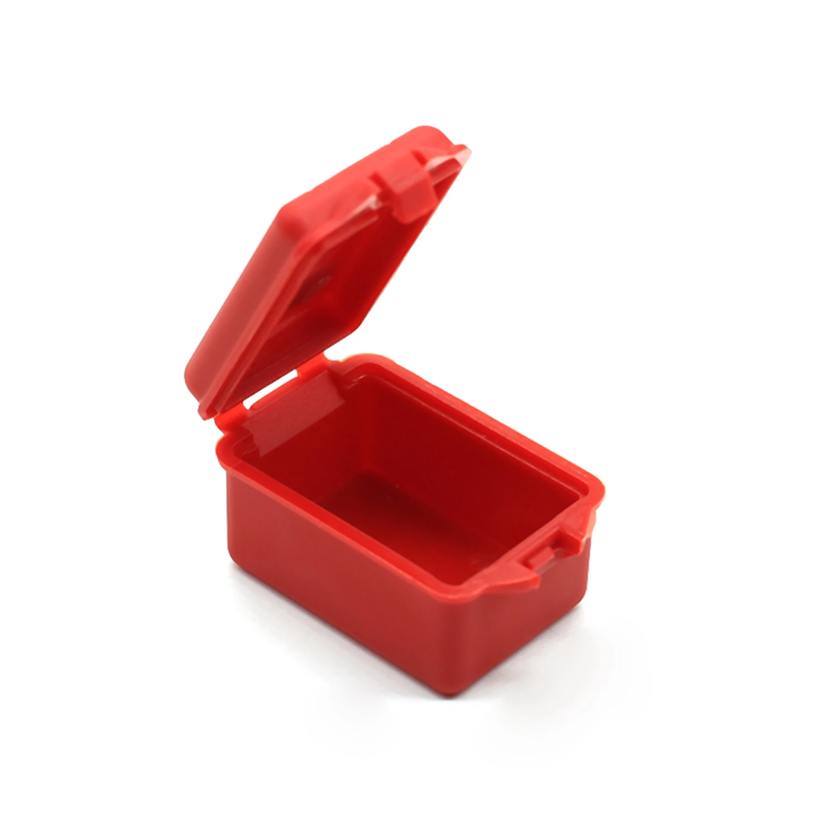 ABUM-9Pcs caja de almacenamiento de plástico para coche teledirigido, herramienta de decoración para Traxxas Trx4 Axial Scx10 90046 D90 1/10, accesorios para orugas de control remoto, color rojo