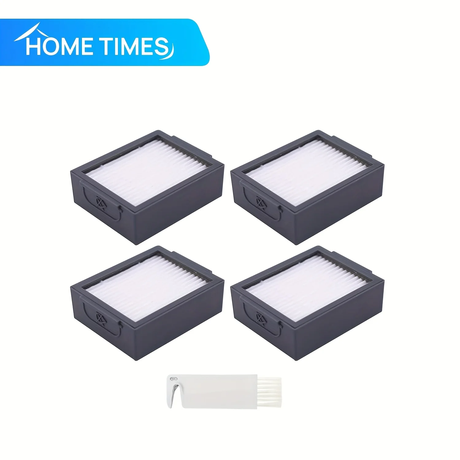 5Pcs IRobot Roomba E/I/J Series Vacuum Filters, E5 E6 I1 I3 I4 I6 I7 I8 J7 J7+ J5 J5+ I5 I5+, 4 Filters + 1 Cleaning Brush