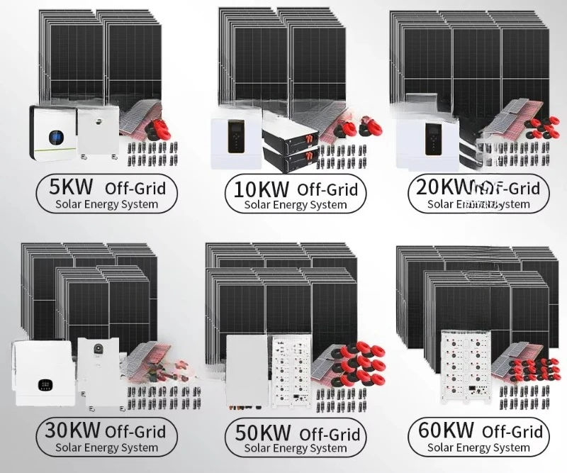 3 Phase Hybrid Inverter  Lithium-ion Solar Panel Pallet Energy Power Battery Storage System Full Solar System Home