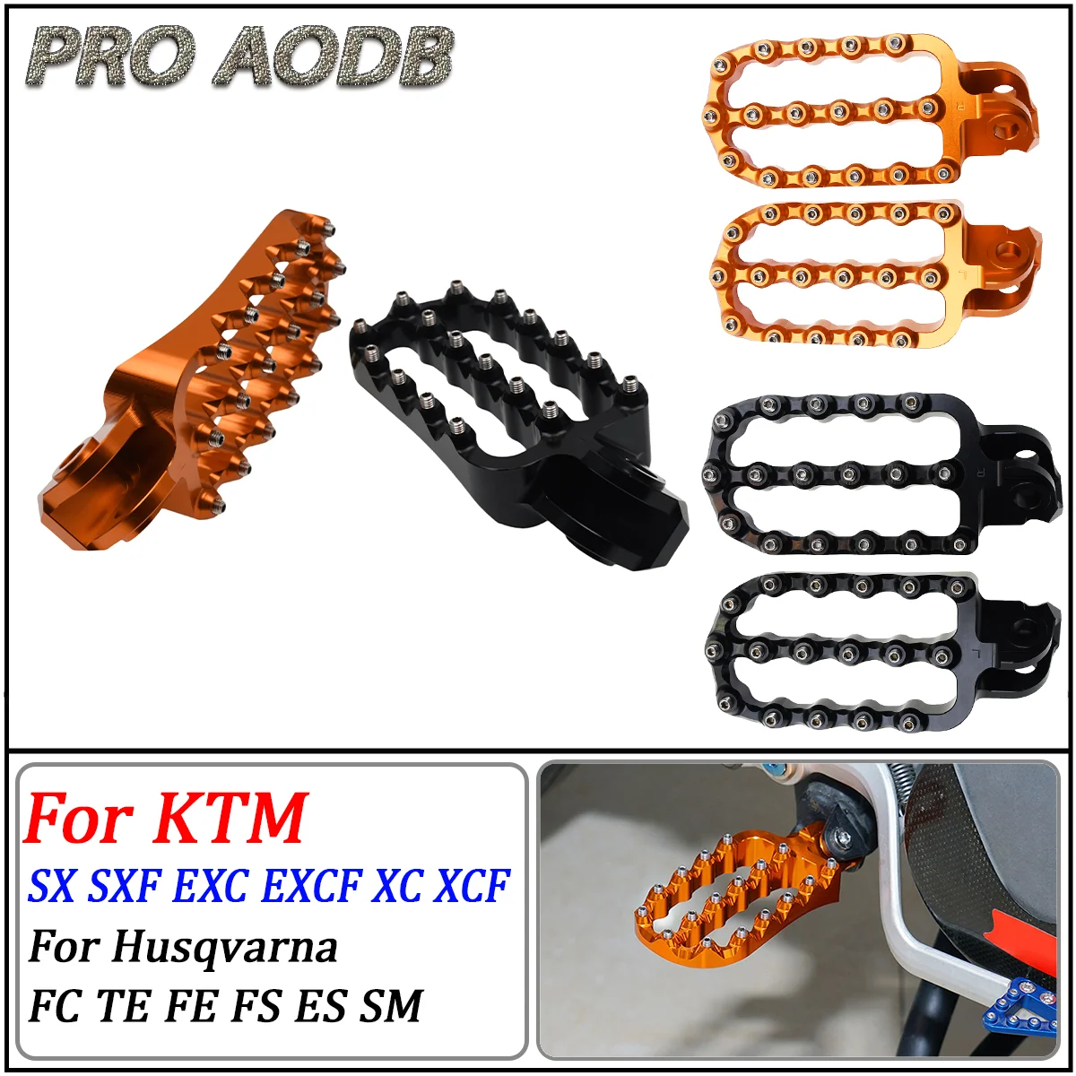 

Moto CNC Lengthen Footrest Pedals Foot Peg For KTM 690 790 950 990 1090 1190 1290 Super Adventure R Supermoto R T Enduro SMC SMR