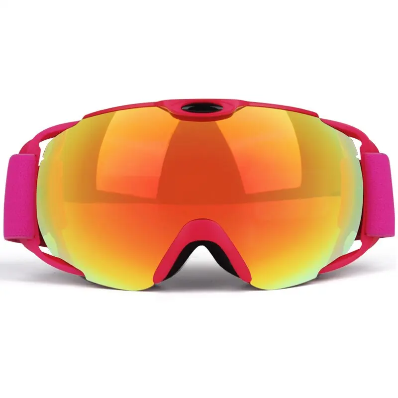 Pink Ski Glasses For Lady Anti-Fog HD Lenses Professional Ski Sports Goggles  Winter Ski Equipment