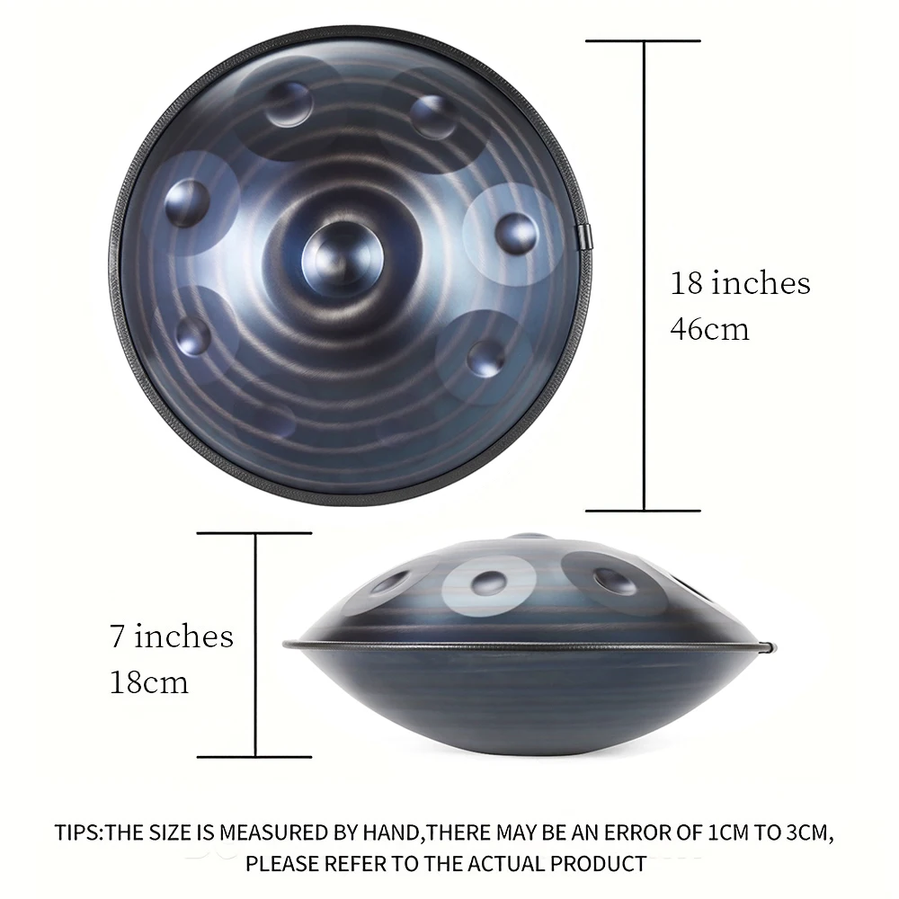 9 Noten Handpan Drum 18 Inch G Minor Yoga Muziek Drum Meditatie Instrument Stalen Tongtrommel Cadeau Professionele Beginner Drum