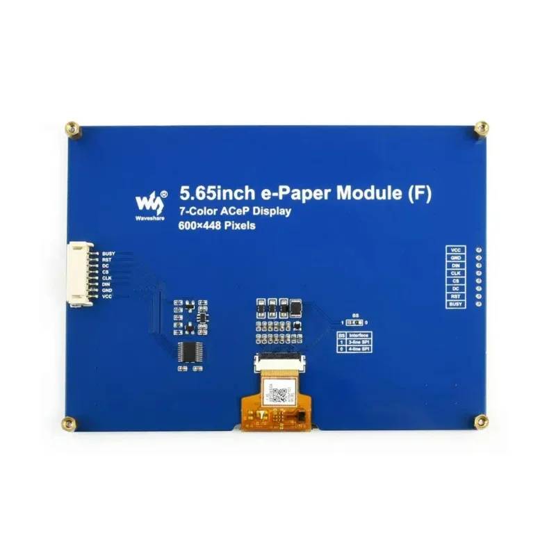 Kit de Inicio de pantalla de visualización para Raspberry Pi Zero 2 WH 3B Plus 4 Modelo B, papel electrónico de 5,65 pulgadas a Color