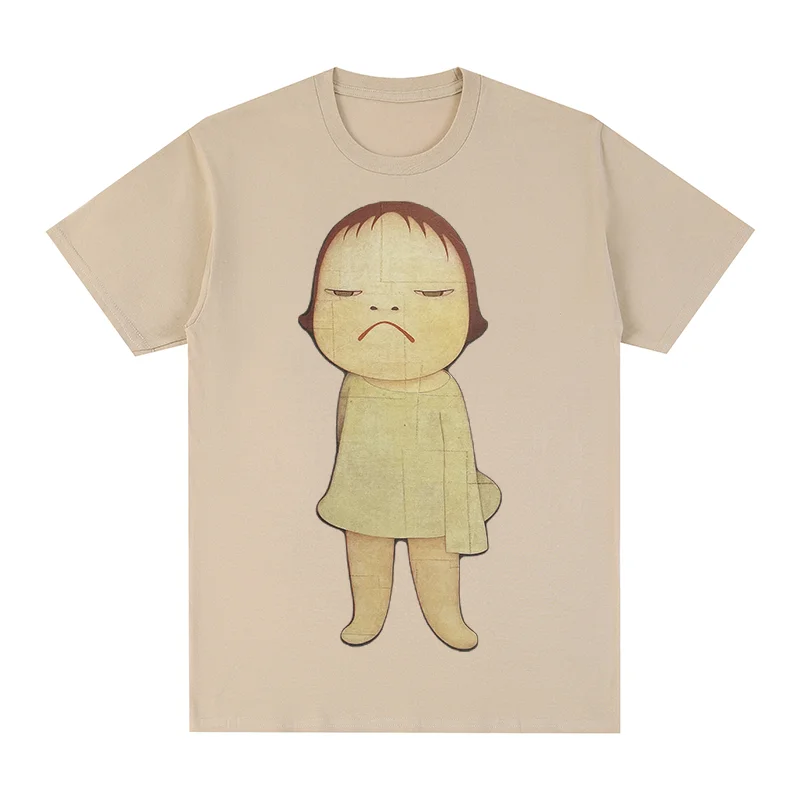 Image of Yoshitomo Nara Vintage T-shirt Traum Puppe Anime Mädchen Cartoon Baumwolle Männer T shirt Neue T T-shirt Frauen tops