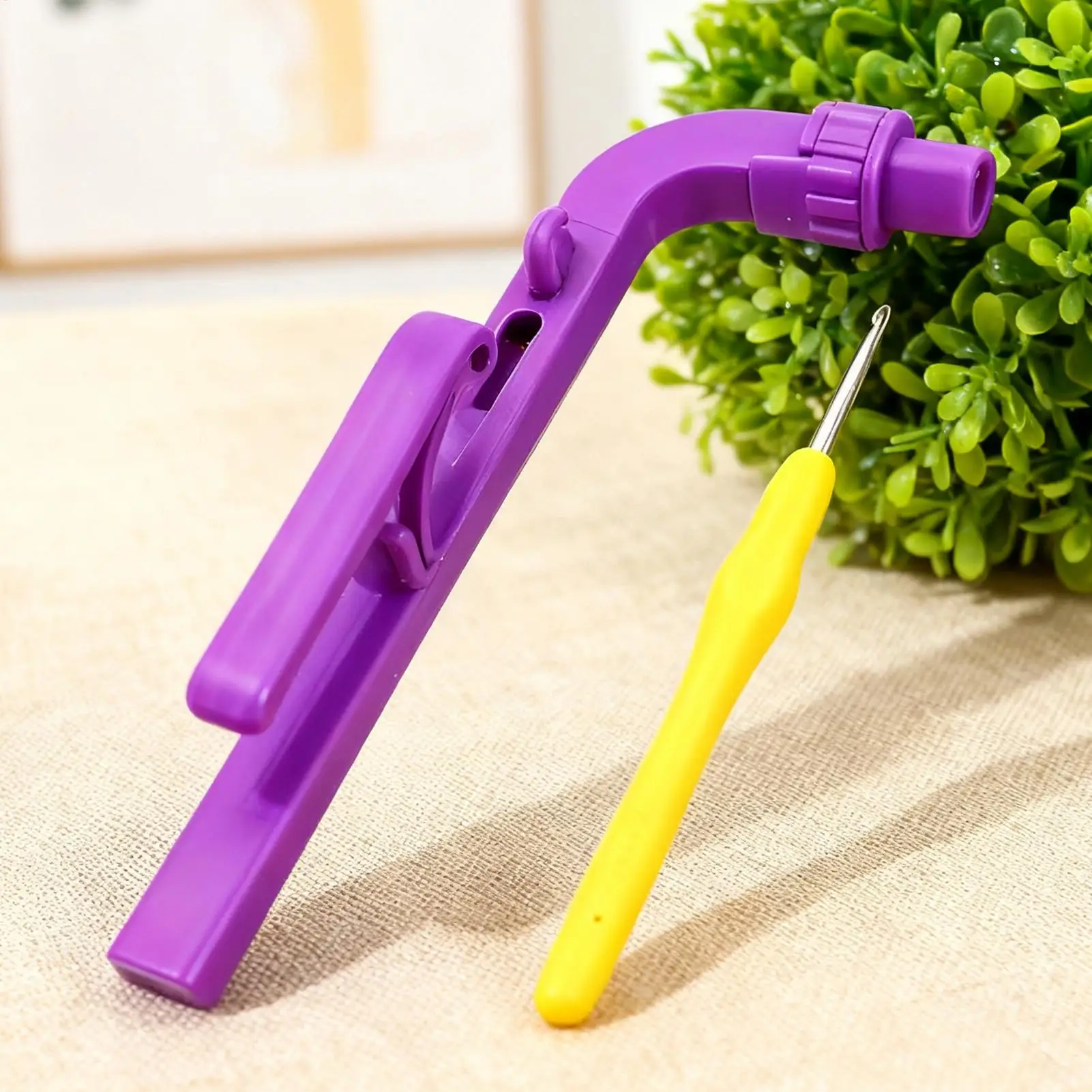 خطافات كروشيه لوازم حرفية خياطة دائرية دليل غزل أصابع أداة كروشيه للمبتدئين المحترفين الحياكة #4