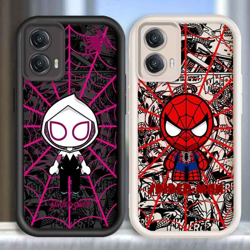 Marvel Art Spider-Man Etui na telefon Motorola G85 Edge 50 G24 G35 E14 G04 G34 G Stylus G54 G13 G32 G14 5G Eye Ladder