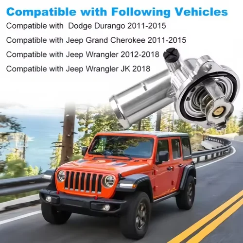 Imagen 2 del producto Carcasa del termostato Carcasa del termostato para Dodge Durango 2011-2015 para Jeep Wrangler 2012-2018 5184651AH 5184651AF 902-852