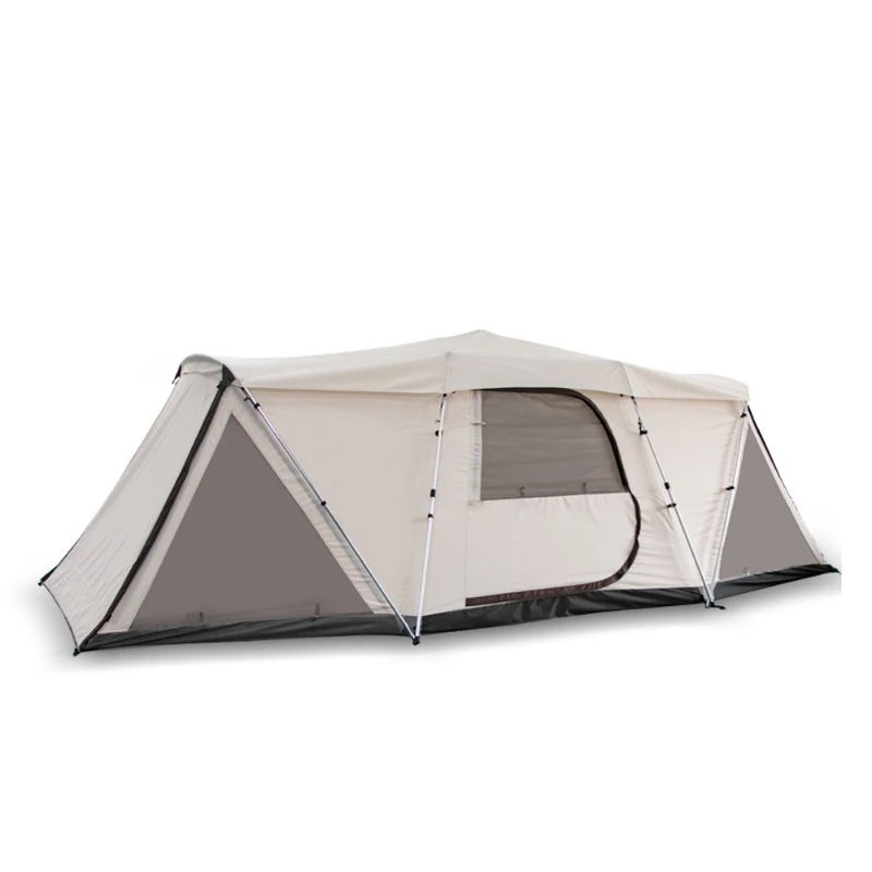 

Outdoor automatic aluminum pole 3-4-5-8 people outdoor camping bold full aluminum pole double layer thickened
