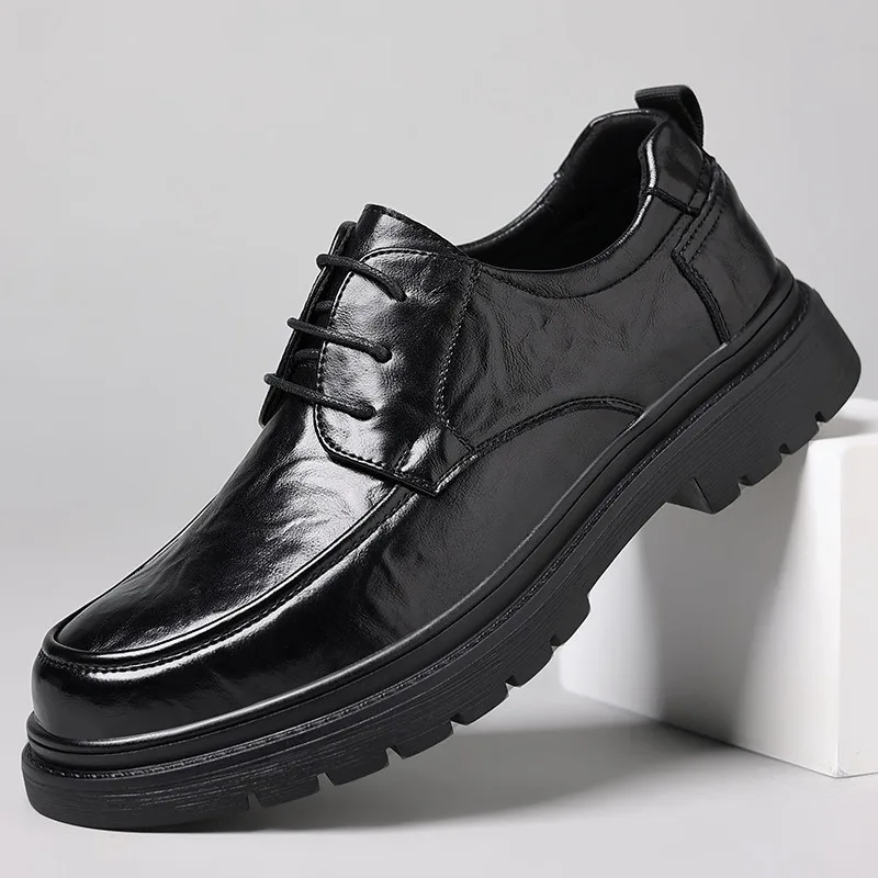 Men's Casual Leather Business Shoes Simple Formal Comfortable New Style