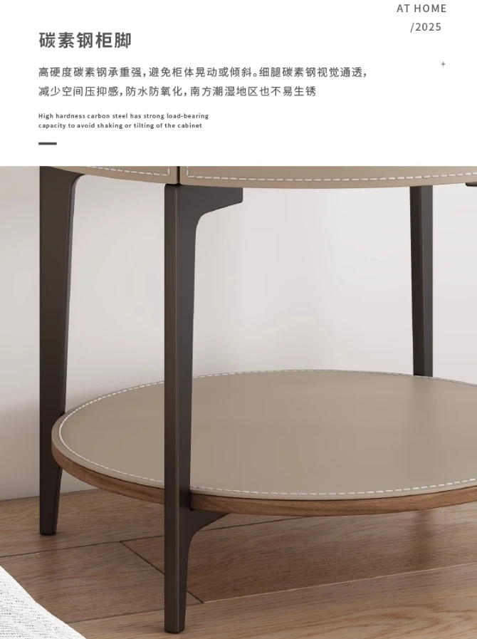 Unique Design Bedside Table Modern Aesthetic Italian Luxury Style Nightstands Drawers Storage Mesita De Noche Bedroom Furniture