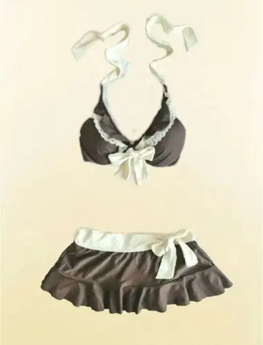 Imagen 2 del producto Top corto de verano para mujer, conjunto de natación con lazo, camisetas sexys, ropa ajustada Harajuku Kpop para mujer, camisola Y2k, camisetas sin mangas estéticas para chica dulce