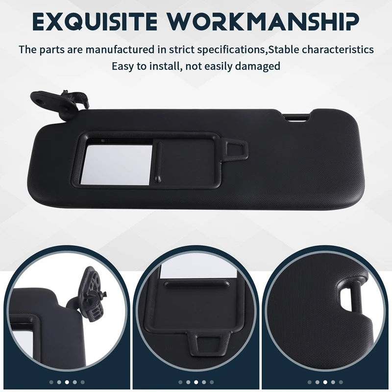 super-sale-left-sun-visor-sunvisor-black-85210-q8100wk-85210-q8100-for-kia-k3-forte-cerato-2019-2023-l