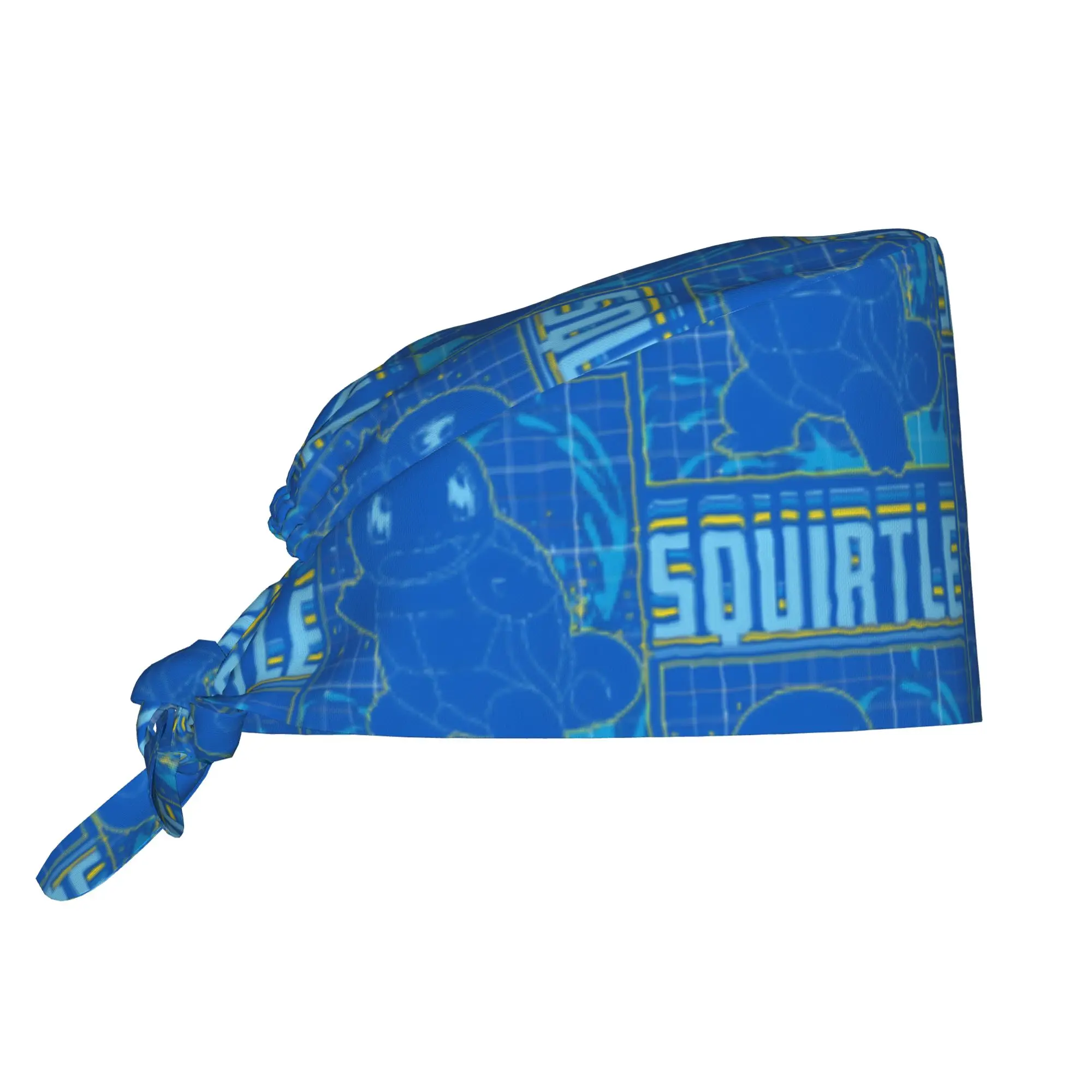 

Custom Magic S-Squirtles Animes Medical Staff Scrubs Hat Men Women Comic For Chef Hat Scrub Caps