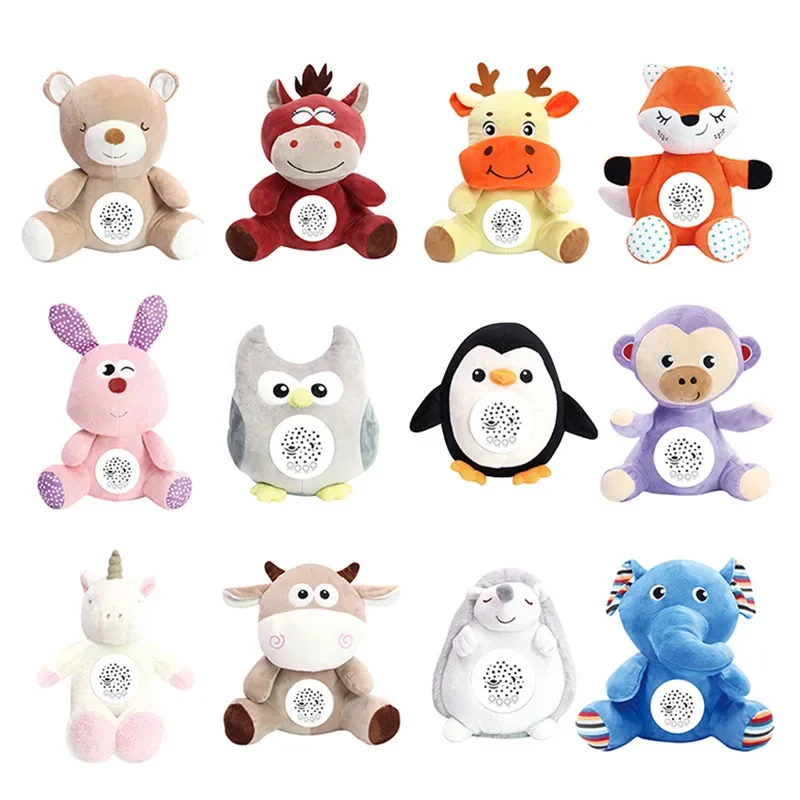 

Baby Toys Sound and Light Soothing Doll Penguin unicorn Parent-child Early Education Music Soothing Doll Baby Sleeping Toys