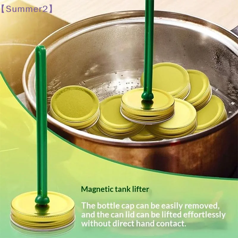 【Xia2】Magnetic Can Jar Lid Lifter Creative Bubble Popper With Measuring Marks For Home Canning Jam Making Kitchen Tools{S}