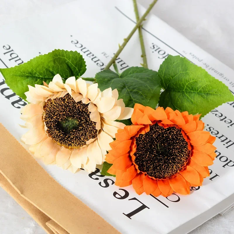 

10Pcs/lot Artificial Sunflower Flowers Wedding Decor Sunflowers Bridal Bouquet Garden Home Decoration Holiday Party Table Floral